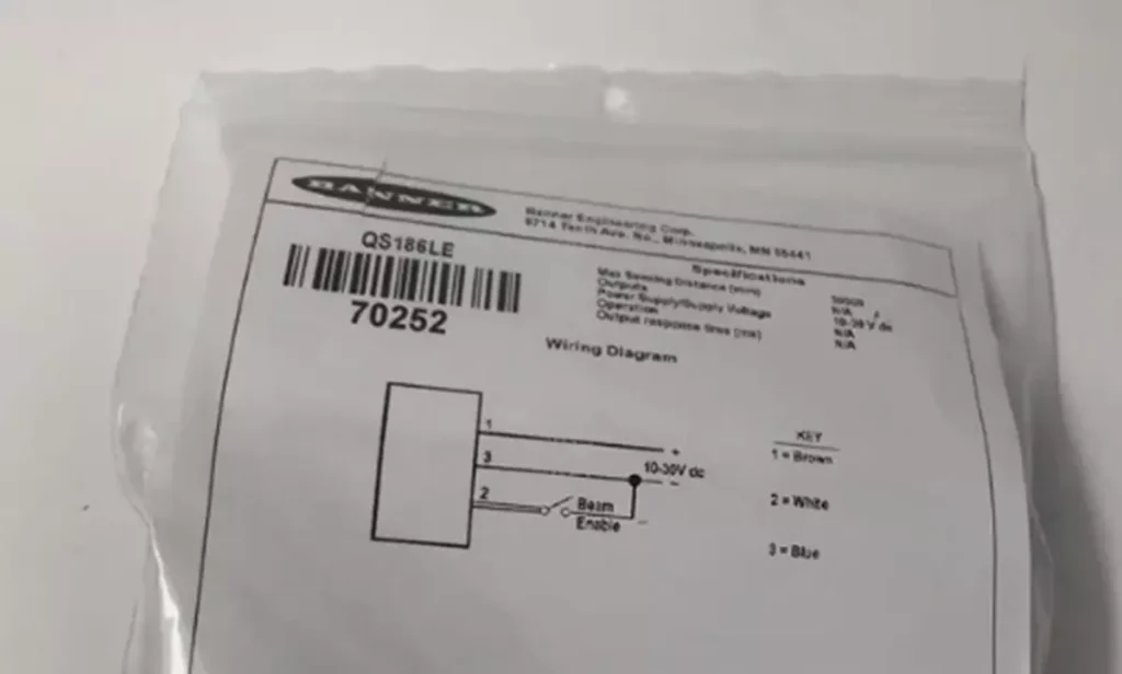 New BANNER QS186LE Photoelectric Switch 1 s l1600 1390