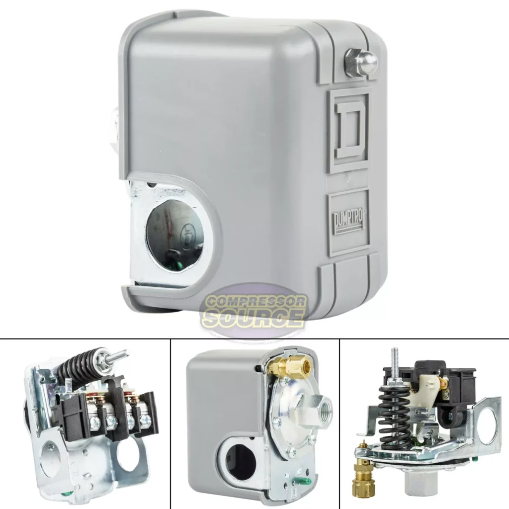 Square D Pressure Switch 9013FHG42J59X 135-175 PSI with Unloader Port 1/4" NPT 1 s l1600 448