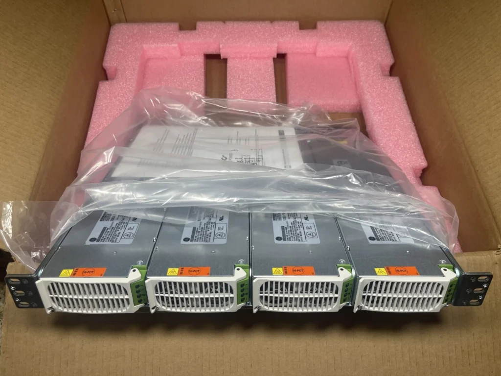 ABB,GE,LINEAGE,OMNION 100A Power Line rectifier Shelf W/4 modules J85480S1-L21 1 s l1600 521