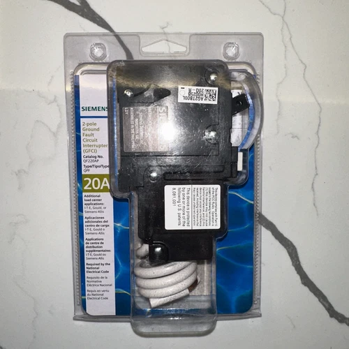 NEW LISTINGSiemens QF220A 2 Pole 20 Amp 120 240V Type QPF Plug On GFCI GFI Circuit Breaker