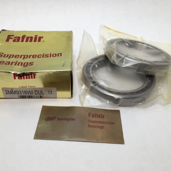 Fafnir 2MM9316WI-DUL Angular Bearing 80x110x16mm 7916 2MM 9316 WI CR DUL USA Set