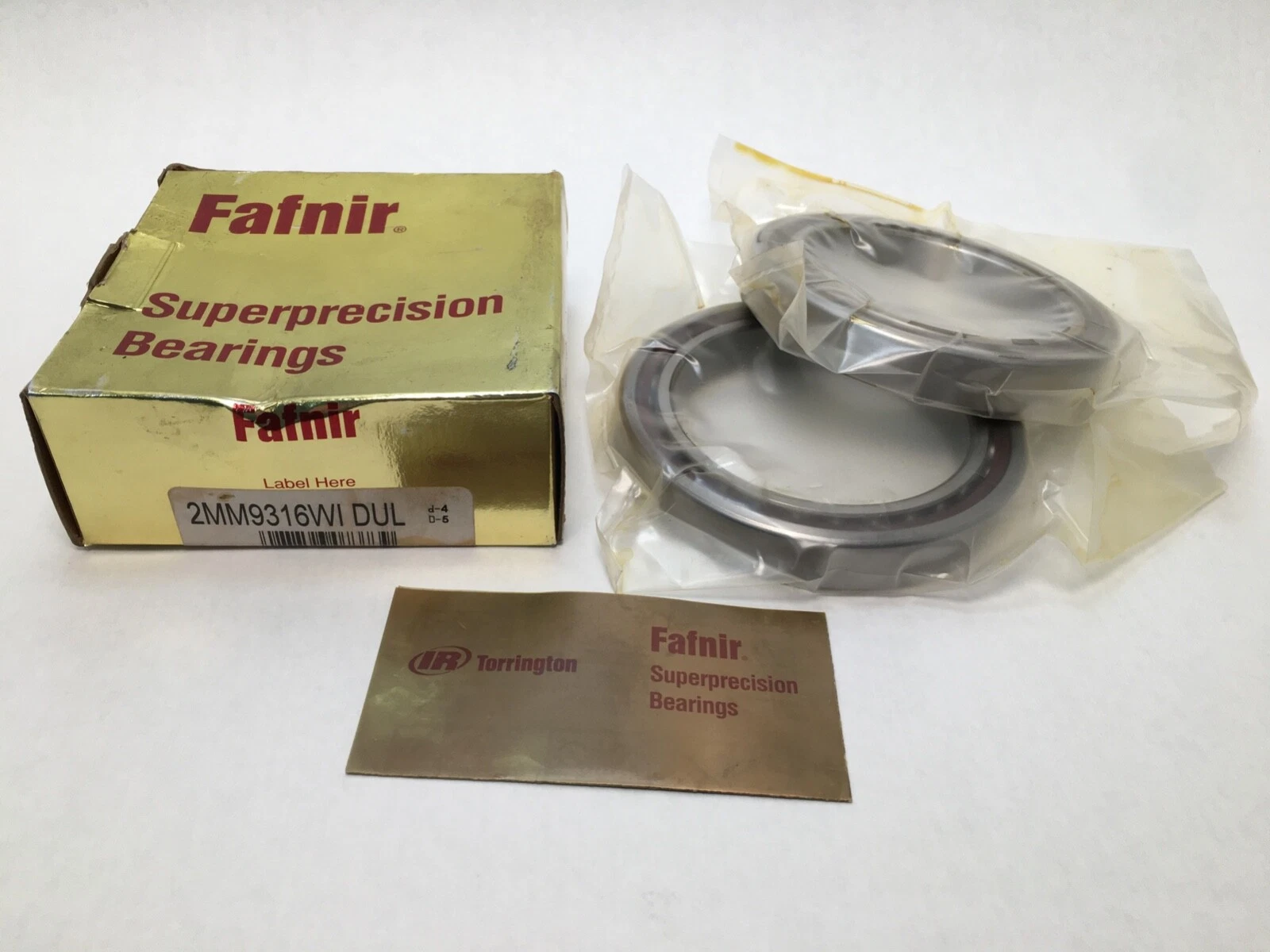 Fafnir 2MM9316WI-DUL Angular Bearing 80x110x16mm 7916 2MM 9316 WI CR DUL USA Set 1 2MM9316WI DUL 0