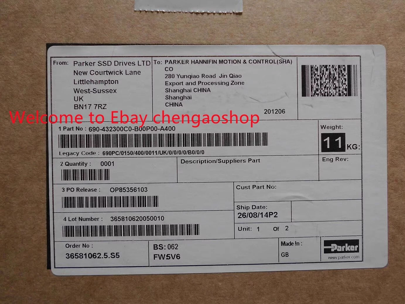 NEW 690-432300C0-B00P00-A400 690PC/0150/400/0011/UK/0/0/0/0/B0/0/0 DHL#U9800D YG 1 690 432300C0 B00P00 A400 0