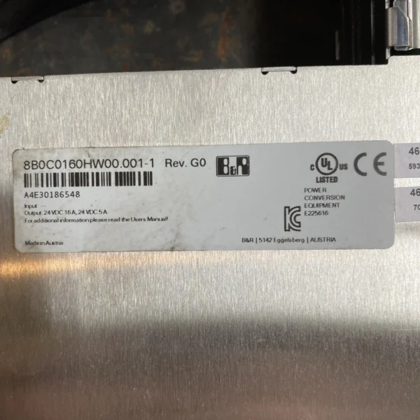 B&R 8B0C0160HW00.001-1 POWER SUPPLY