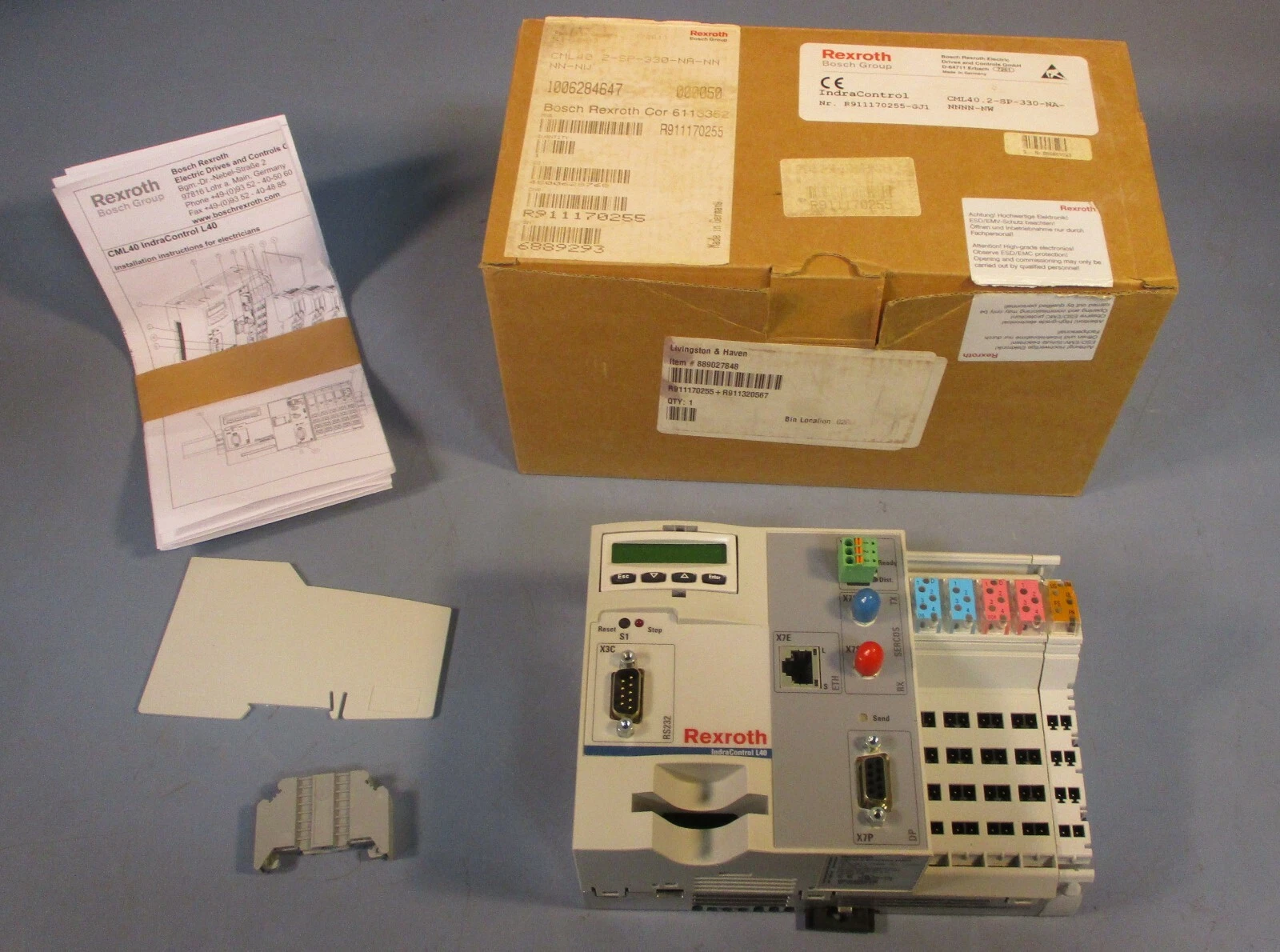 Rexroth CML40.2-SP-330-NA-NNNN-NW IndraControl L40, 24VDC R911170255 NIB 1 CML40.2 SP 330 NA NNNN NW 0