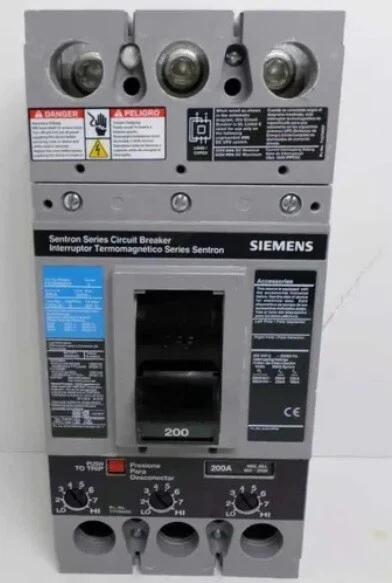 SIEMENS FXD63B200 CIRCUIT BREAKER New in original box.
Opens in a new window or tab