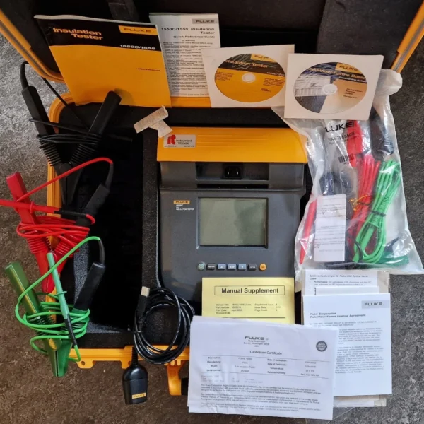 Fluke 1550C 5 kV Insulation Tester Kit - LITTLE USED FREE SHIPPING