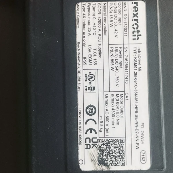 1PC NEW Rexroth KSM01.2B-061C-35N-M1-HP0-SE-NN-D7-NN-FW Servo Motor US Stock