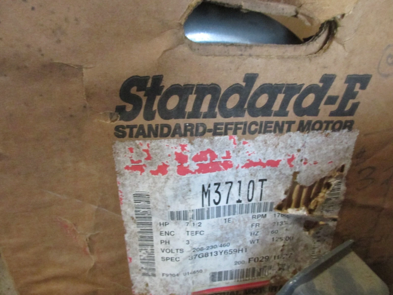 NEW Baldor Reliance M3710T Electric Motor 7-1/2hp 3ph 213TC 230/460V,. TG-01
Opens in a new window or tab 1 M3710T 0