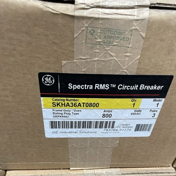 1-GE SKHA36AT0800 3 POLE 800A SKHA CIRCUIT BREAKER (NEW IN BOX)