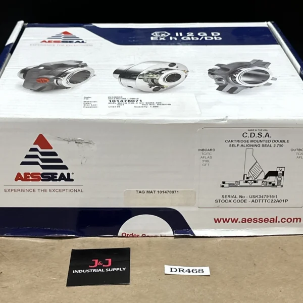 NEW- AESSEAL ADTTTC22A01P CDSA Cartridge Mounted Double Self-Aligning Seal 2.750