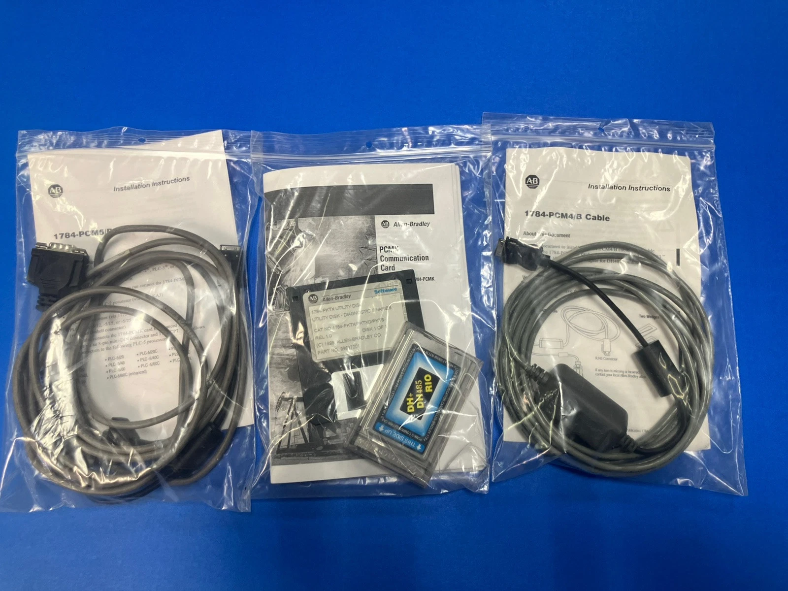 Complete Bundle 1784-PCMK B 1784-PCM5/B 1784-PCM4/B Cables & Adapter 1784-CP7 1 1784 PCMK 0