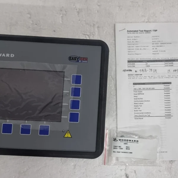 WOODWARD EASYGEN RP-3000 ANNUNCIATOR PART NUMBER : 8446-1048 REV : H DISPLAY