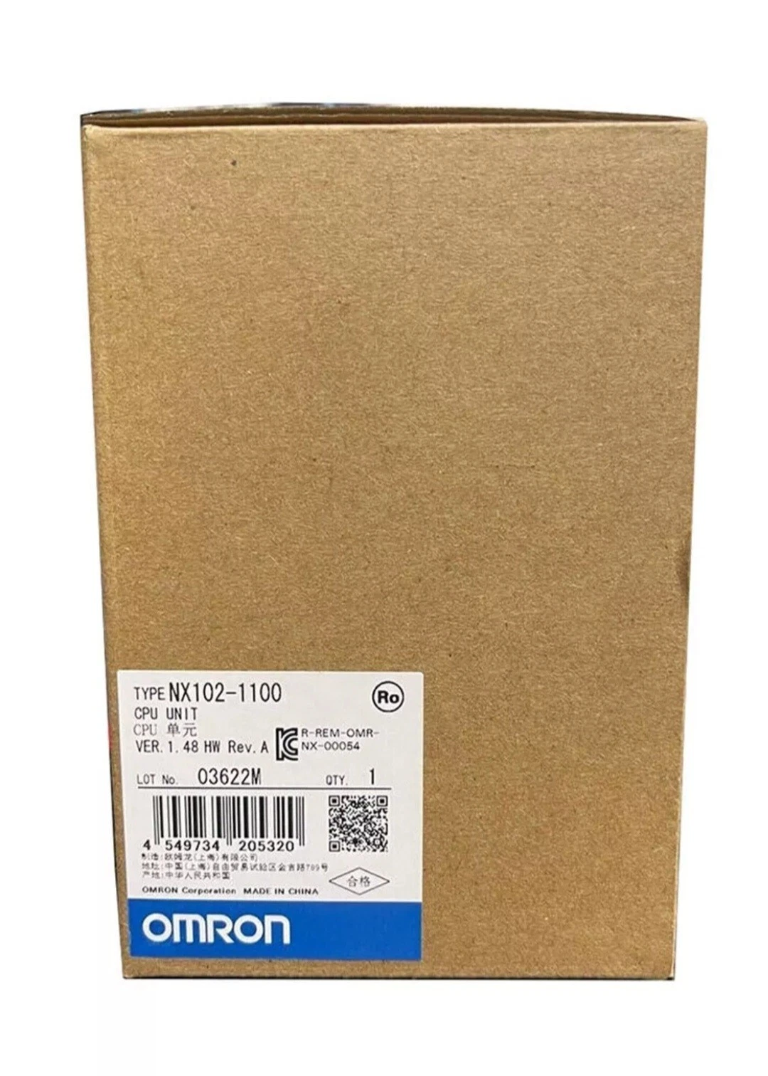 New Omron Unit NX102-1100 PLC Automation Module 1 NX102 1100 0