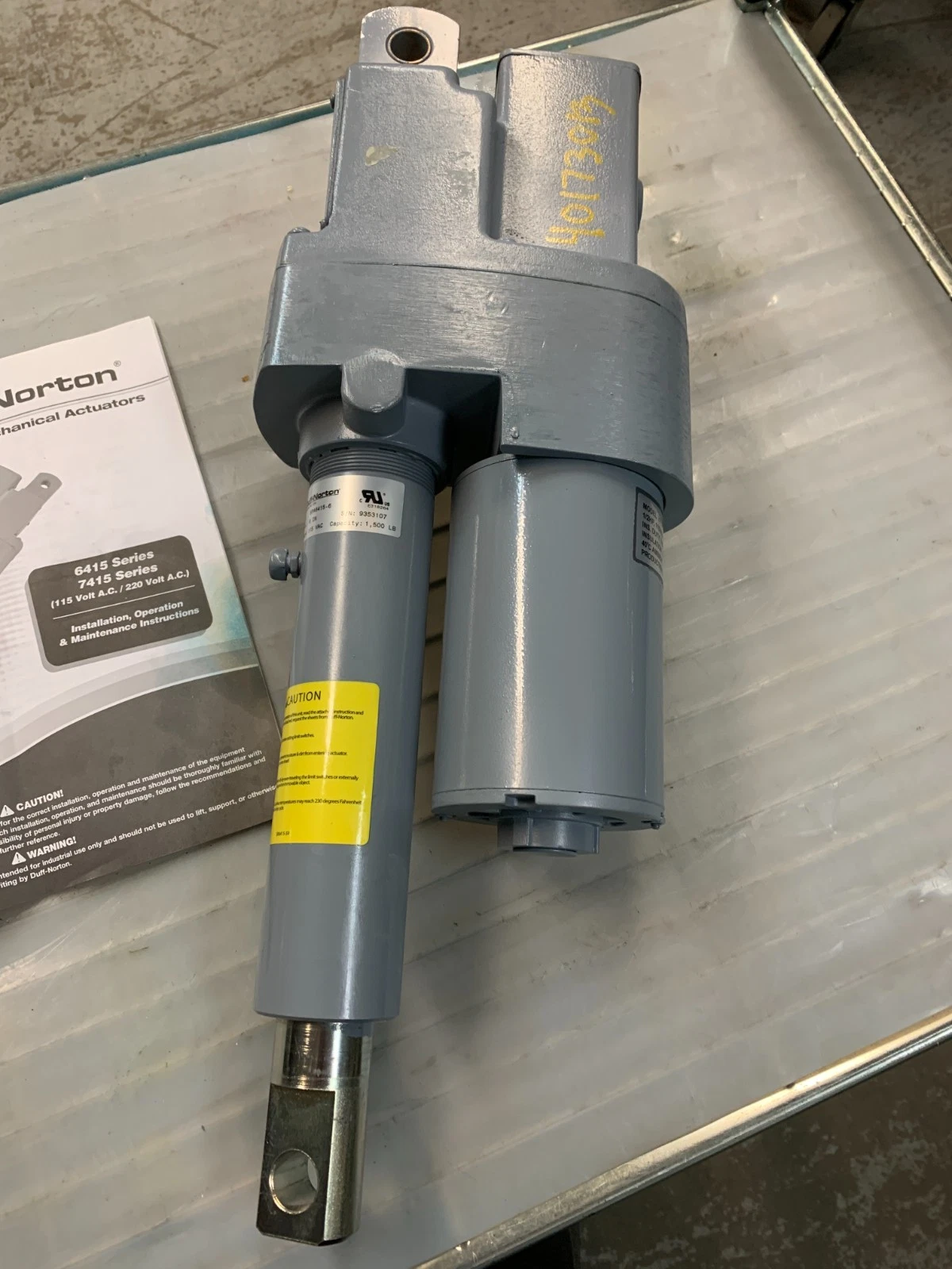 DUFF NORTON 6" STROKE LINEAR ACTUATOR SPA6415-6 1 SPA6415 6 0