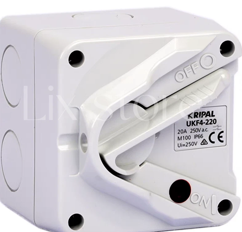 10pc NEW FIT FOR UKF4-220 250V 20A toggle disconnect switch 1 UKF4 220 0