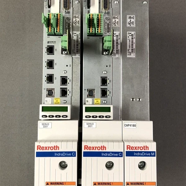 Rexroth HCS02.1E-W0028-A-03-NNNN Servo Drive (Qty. 2) w/ Advanced Control Units