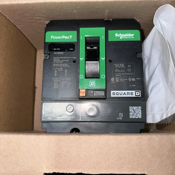 JJL36250 SQUARE D POWERPACT 250A 600V 3POLE CIRCUIT BREAKER NEW