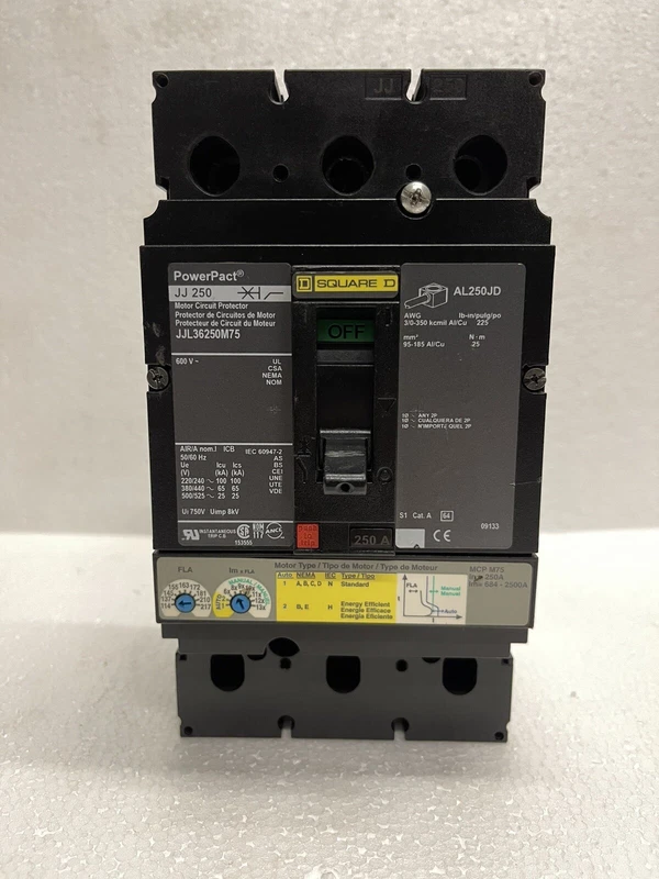 JJL36250M75 SQUARE D 3P 250A 600VAC MOLDED CASE CIRCUIT BREAKER (New Takeout) 2 JJL36250M75 0