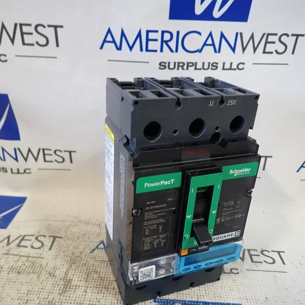 Square D JJL36250U43X 3 Pole 250 Amp 600 Volt PowerPact Circuit Breaker - Tested