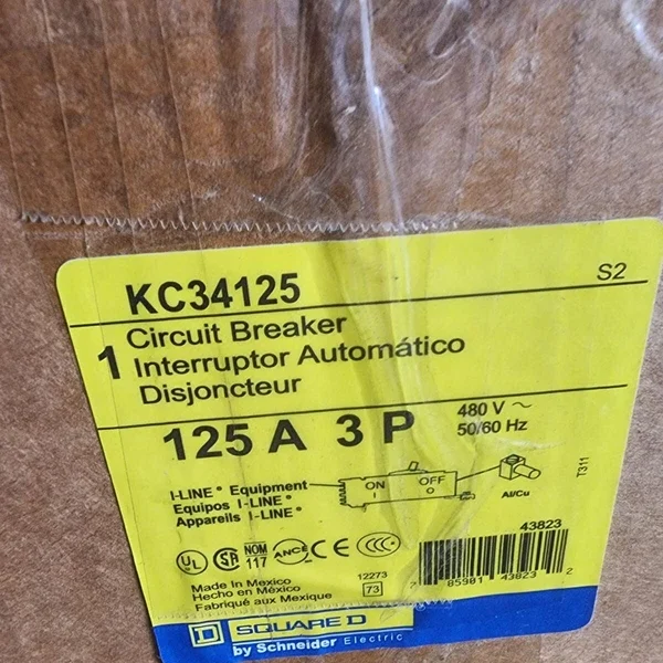 Square D KC34125 circuit breaker new in box