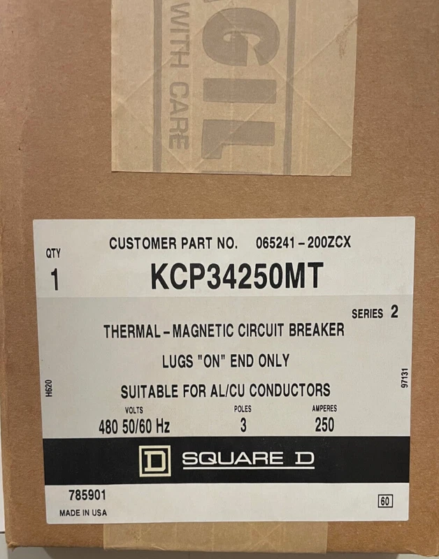 KCP34250MT, Square D Circuit Breaker 2 KCP34250MT 0