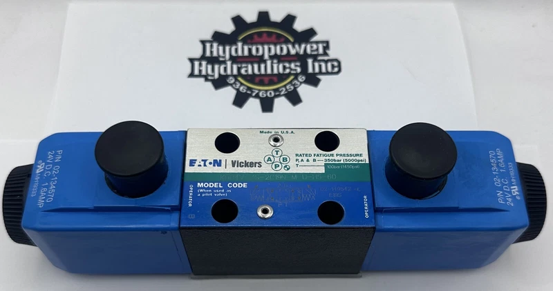 KDG4V-3S-2C19N-M-U-H5-60, Eaton, Vickers, Directional Solenoid Valve, 24 Volt 2 KDG4V 3S 2C19N M U H5 60 0