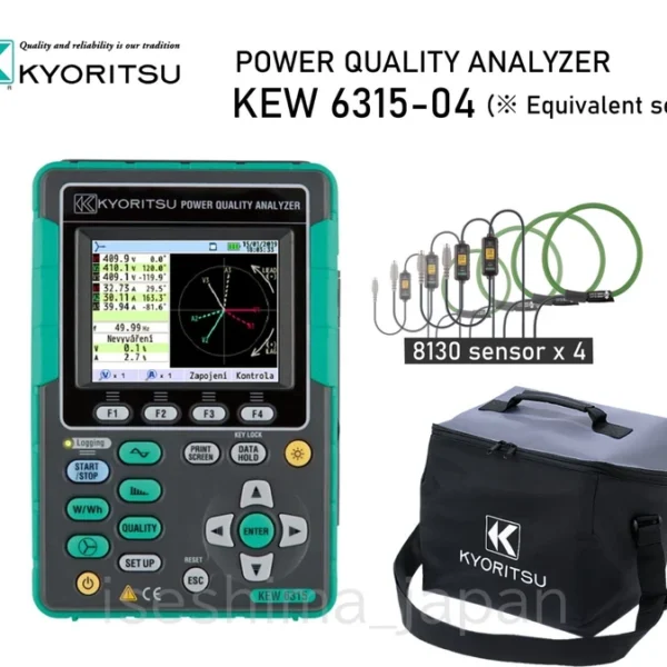 KYORITSU KEW6315-04 Clamp Sensor 8130 x4 Equival Set / Power Quality Analyzer