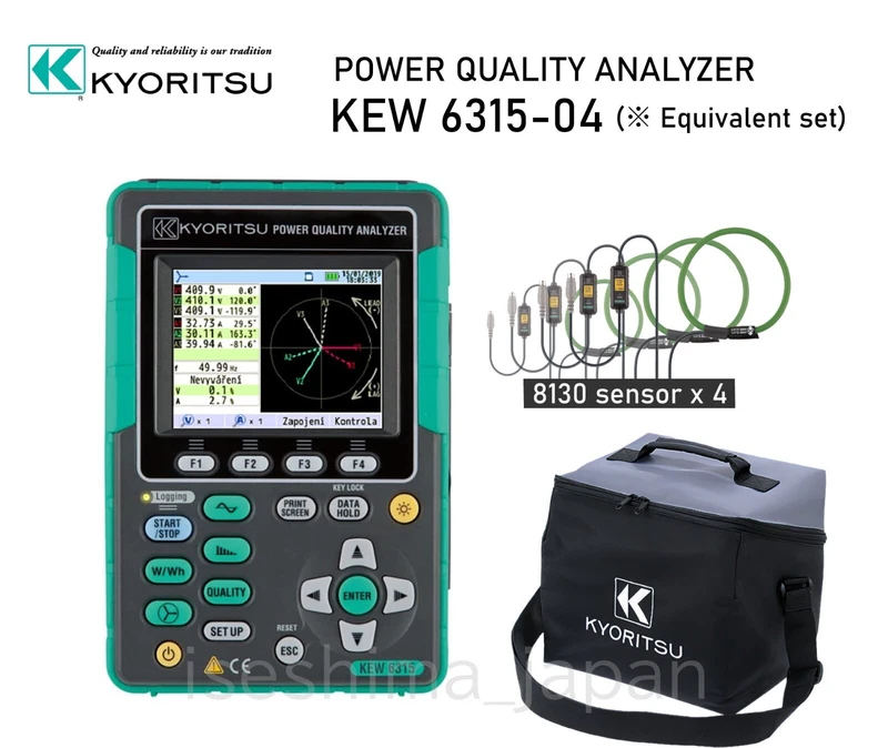 KYORITSU KEW6315-04 Clamp Sensor 8130 x4 Equival Set / Power Quality Analyzer 2 KEW6315 04 0