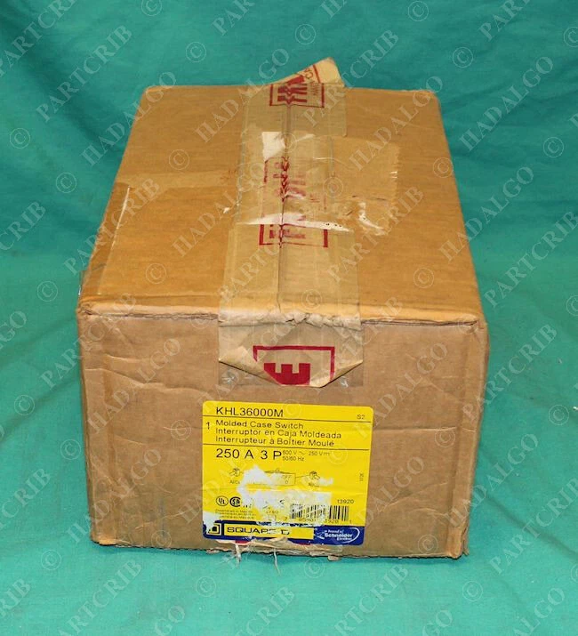 Square D, KHL36000M, Molded Case Switch, Circuit Breaker, 250A 3P 600VAC, 50/60 2 KHL36000M 0
