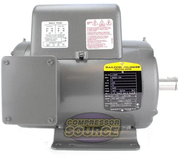 5 HP 3450 RPM 1 Phase Industrial Baldor Electric Motor 184T Frame L1409T 230 V