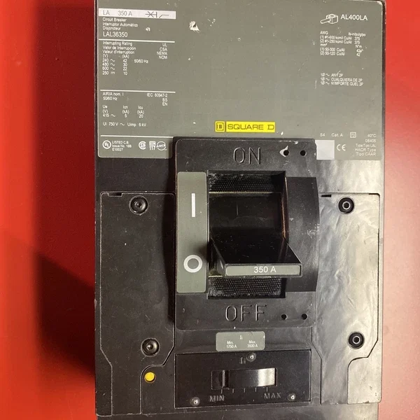 Square D LA36350 Circuit Breaker, 350A, 3 Pole, 600V - USED