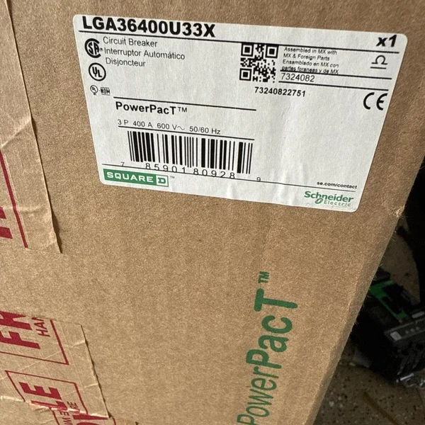 SquareD LGA36400U33X 400 Amp PowerPact Breaker new in box