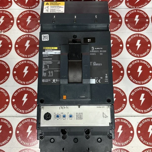 Square D LGA36600U33X 600 Amp 600V 3 Pole Circuit Breaker ??????