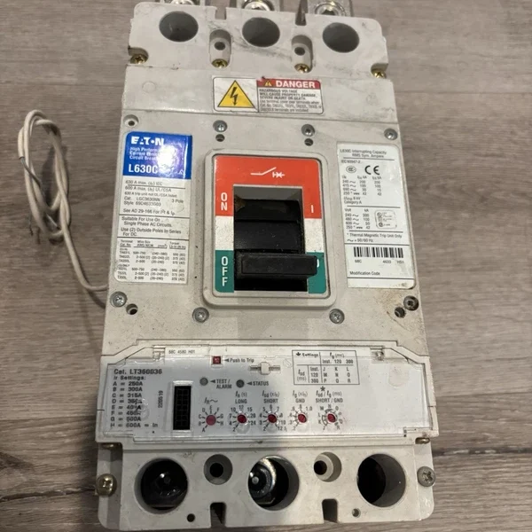 USED EATON LGC LGC3630NN 3 Pole 600 Amp Trip 600V LSIG Circuit Breaker L630C