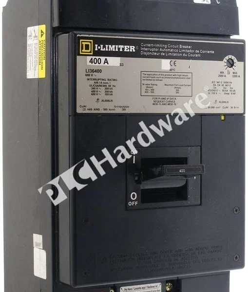 Schneider Electric LI36400 Square D Molded Case Circuit Breaker 3-P 600VAC 400A