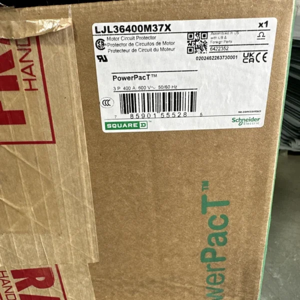 Square D LJL36400M37X Circuit Breaker 400A 3P 600V New in box