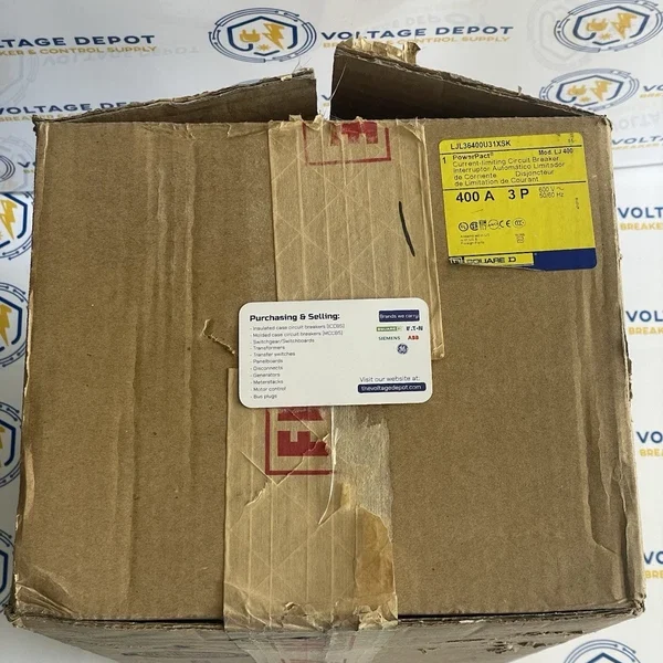 SQUARE D LJL36400U31XSK 400A 600V 65kA 3P CIRCUIT BREAKER - 6mo Warranty