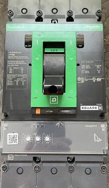 Square D LJL36400U33X 400 Amp 600V 3 Pole Circuit Breaker