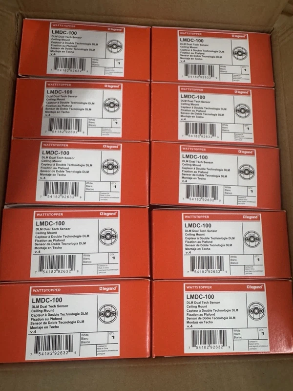 10x Legrand Wattstopper LMDC-100 DLM Dual Tech Ceiling Mount Sensor V4 White 2 LMDC 100 0