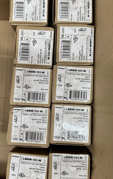 10 Wattstopper LMDW-101-W DLM Dual Tech Sensor 1 Button Wall Mount w/ Infrared