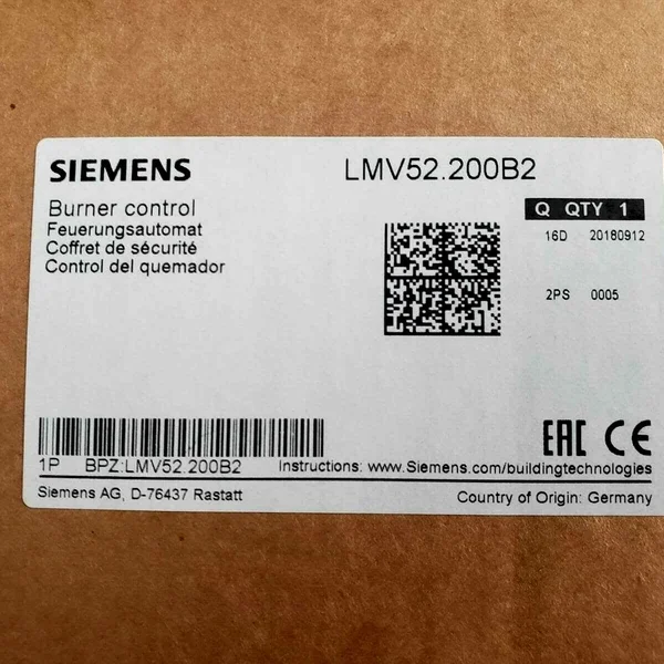 SIEMENS LMV52.200B2 BURNER MANAGEMENT SYSTEM CONTROL UNIT -Ship from LA, CA
