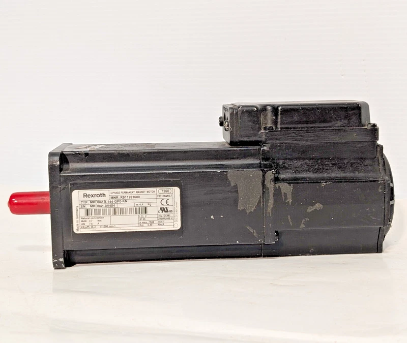 Bosch Rexroth R911261680 Permanent Magnet Servo Motor MKD041B-144-GP0-KN 3-Phase 2 MKD041B 144 GP0 KN 0 1