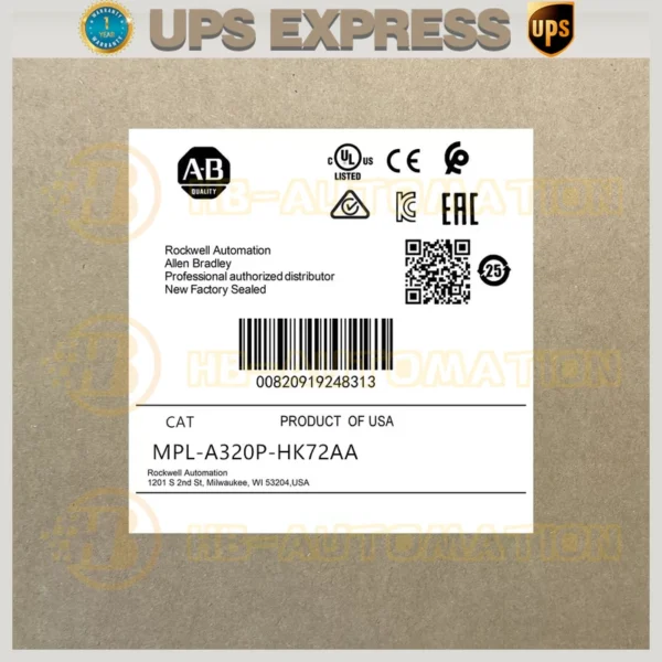 Free Tax MPL-A320P-HK72AA AB MP-Series MPL 240V AC Rotary Servo Motor #CGPL