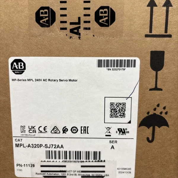 **brand New** MPL-A320P-SJ72AA Servo Motor Allen Bradley (Free Shipping )