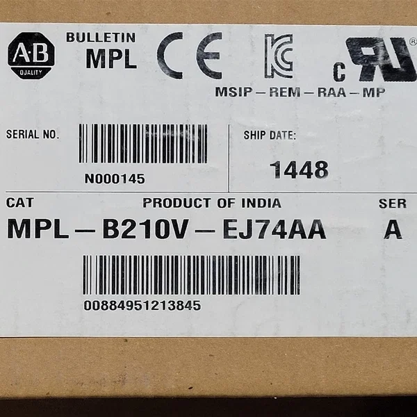 ALLEN BRADLEY MPL-B210V-EJ74AA Ser A Servo Motor MPLB210VEJ74AA NEW