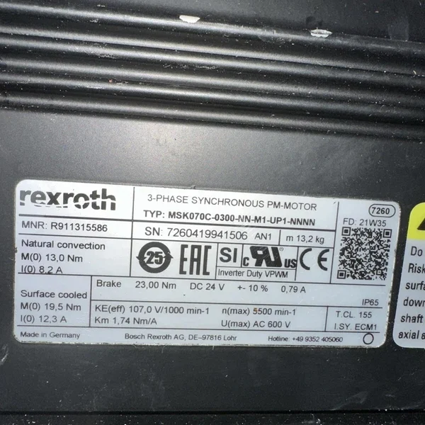 Rexroth MSK070C-0300-NN-M1-UP1-NNNN (stx)
