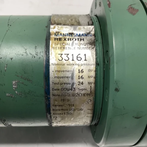 Mannesmann Rexroth Hydraulic Cylinder 33161 GYM1 80/56mm Bore 130mm Stroke N-845