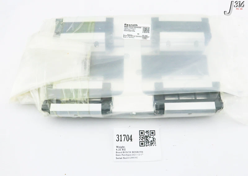 31704 BOSCH REXROTH LINEAR CARRIAGE, CKR-200 L LSS, 40CM (NEW) R037360030 2 R037360030 0