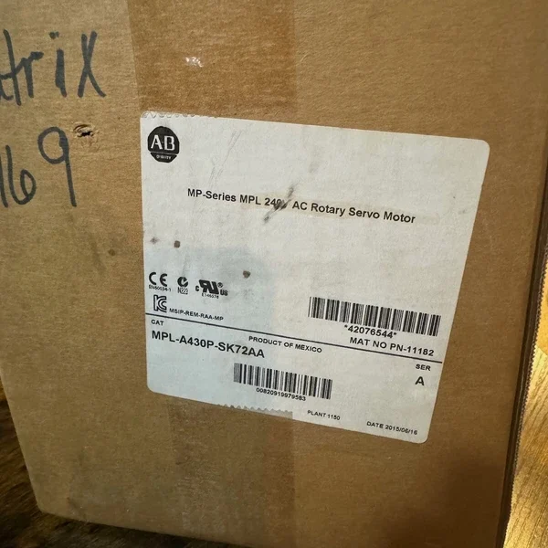 Allen Bradley mpl-a430P-SK72AA 240v ac rotary servo motor